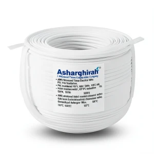 سلك كهرباء نحاس مجدول 2 AWG مطلي بالقصدير معزول PVC 105°C أبيض 600 فولت 500 قدم | شركة كابلات الشرقية للصناعة