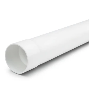 UPVC Plastic Pipe Class 3 Size 50 mm Thickness 1.9 mm White Color