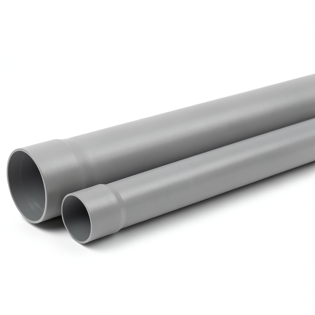 UPVC Pipe Class 5 PN 16 Bar Size 40 mm Thickness 3.6 mm Grey Color