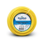لفة سلك كهرباء نحاس شعر 35 مم2 450/750 فولت، قطر موصل 9.2 مم، معزول PVC، اصفر | مجموعة كابلات الرياض