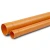 UPVC Plastic Pipe PN 16 Bar Size 225 mm Thickness 18.5 mm Orange Brown - Image 1