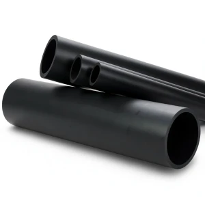 High Density Polyethylene Pipe Pressure 12.5 Bar PE 100, 140 mm SDR 33 Black