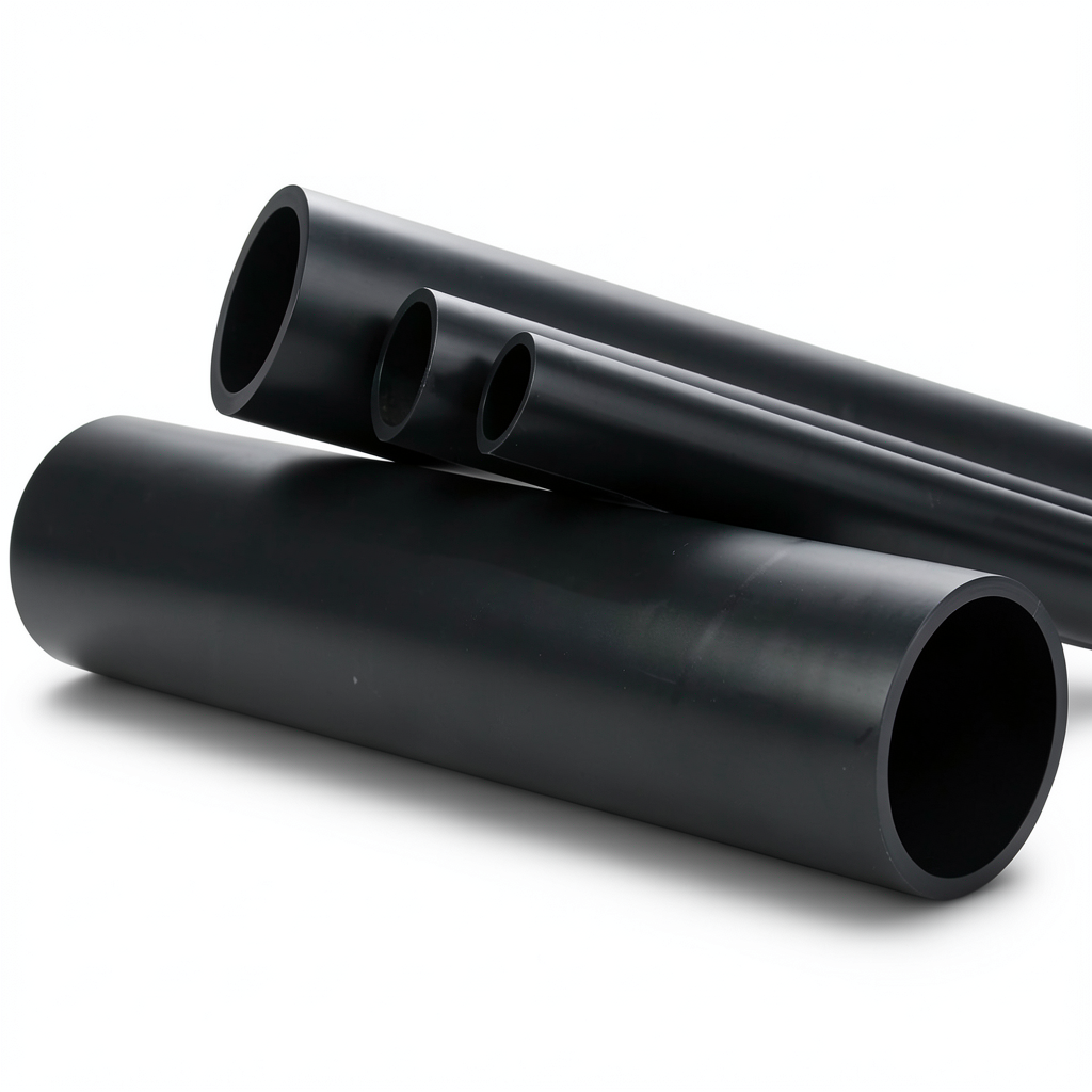 HDPE Pipe Nominal Pressure 6.3 Bar PE 100 Size 140 mm Thickness 5.4 mm SDR 26 Black