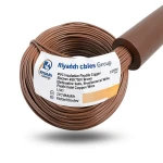 سلك كهرباء نحاس شعر عزل PVC مقاس 2.5 مم 450/750 فولت بني | مجموعة كابلات الرياض