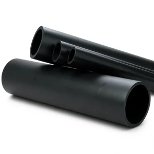 High Density Polyethylene Pipe 6.3 Bar Pressure PE 100, 630 mm Diameter, Black