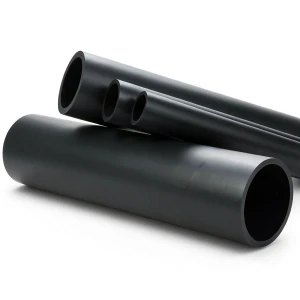 مواسير HDPE ضغط 6.3 بار PE 100، قطر خارجي 160 ملم SDR 26، لون أسود