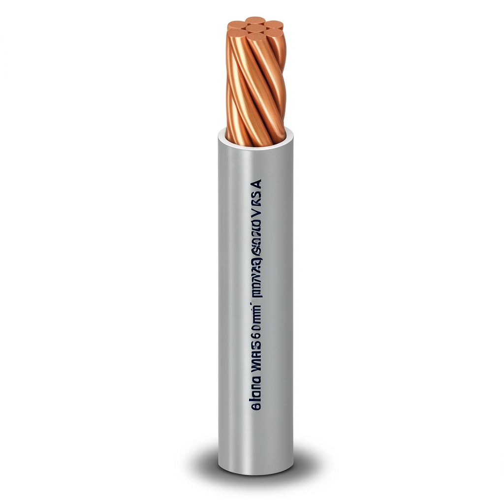 Alfanar Stranded Electrical Wire 6 sq mm 450/750V Copper Conductor 1.04mm Diameter Heat Resistant PVC Insulated | Al Fanar