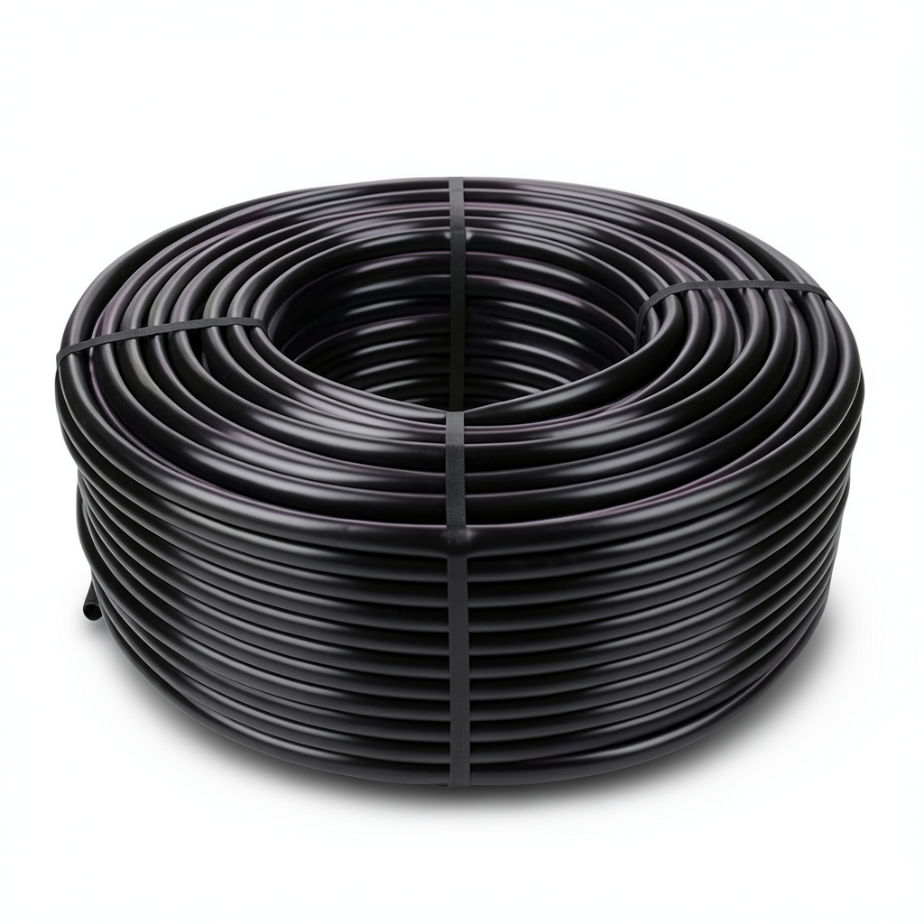 HDPE Coil Pipe Pressure 10 Bar PE 100, Size 25 mm OD, Thickness 1.8 mm, Black