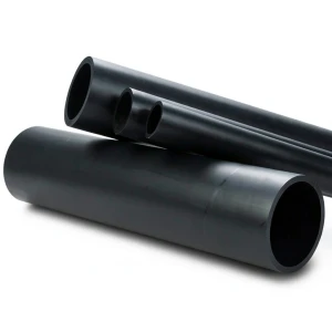 HDPE Plastic Pipe PN 12.5 Bar PE 100, 315 mm OD, 23.2 mm Thickness, Black