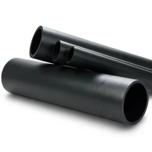 HDPE Plastic Pipe Pressure 12.5 Bar PE 100 Size 355 mm SDR 33 Black