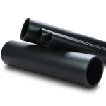 HDPE Plastic Pipe Nominal Pressure 6.3 Bar PE 100 Size 180 mm SDR 26 Thickness 6.9 mm Black