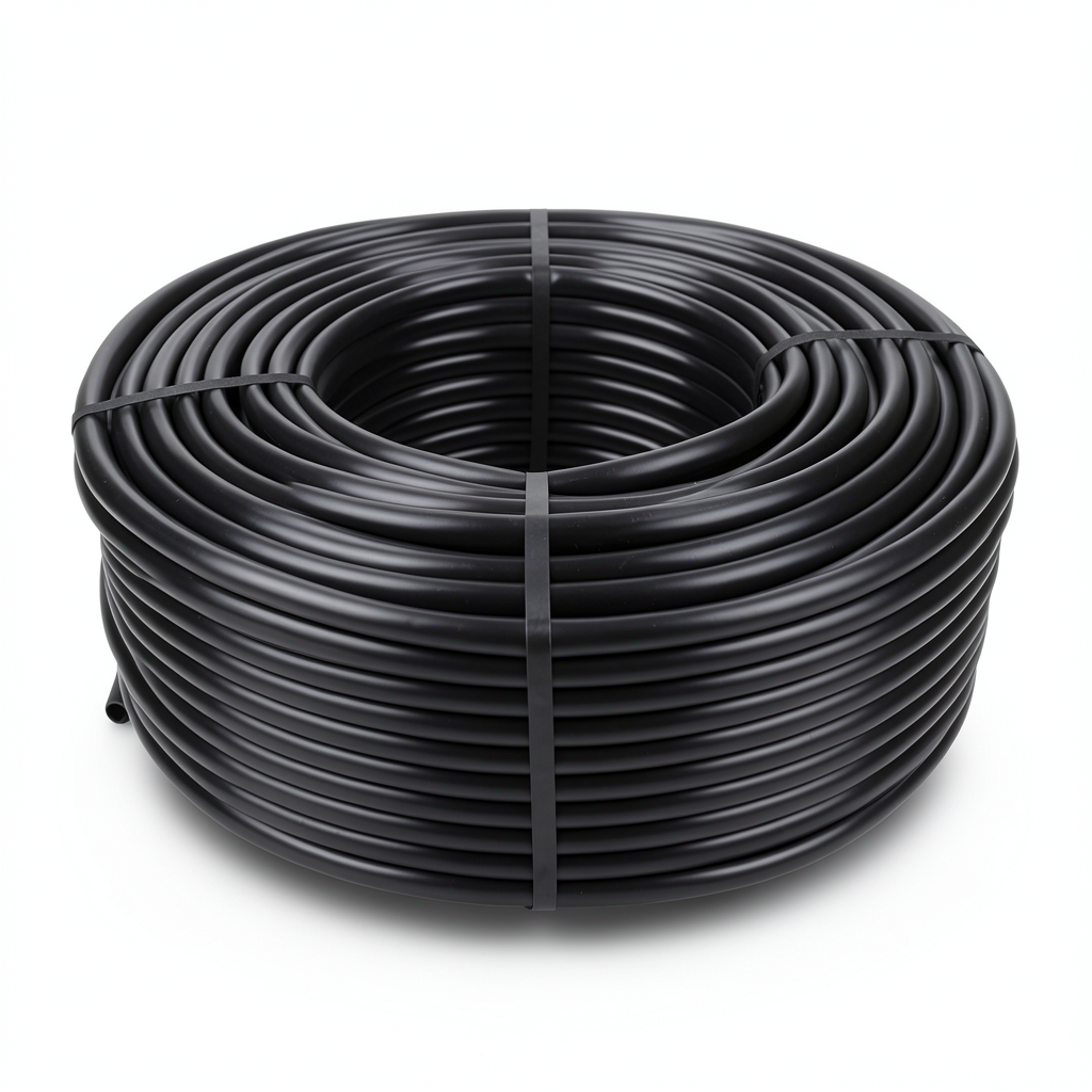 HDPE Coil Pipe Pressure 10 Bar PE 100, Size 25 mm OD, Thickness 1.8 mm, Black