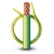 سلك كهربائي مجدول 185 ملي 450/750 فولت، موصل نحاس، عازل PVC مقاوم للحرارة، أصفر/أخضر | شركة الفنار - Image 1