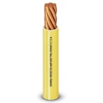 سلك كهرباء مفرد 4 mm 450/750 V، موصل نحاس مجدول، عزل PVC مقاوم للحرارة، لون أصفر | شركة الفنار