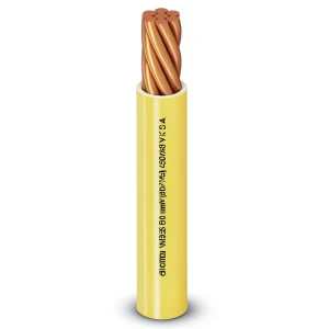 سلك كهرباء مفرد 4 mm 450/750 V، موصل نحاس مجدول، عزل PVC مقاوم للحرارة، لون أصفر | شركة الفنار