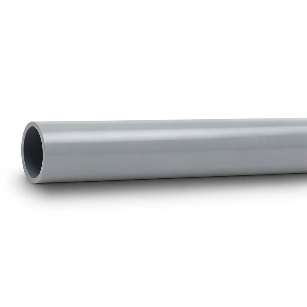 مواسير UPVC مقاس 160 مم ضغط 16 بار لون رمادي