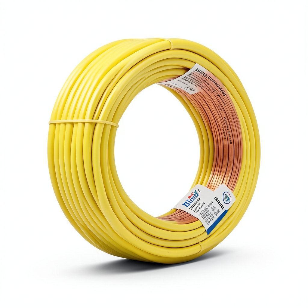Flexible Copper Electrical Wire 6mm 450/750V PVC Insulated Yellow, 3.8mm Conductor | Riyadh Cables Group