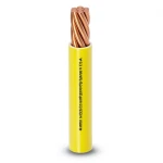 سلك كهرباء مفرد 4 mm 450/750 V، موصل نحاس مجدول، عزل PVC مقاوم للحرارة، لون أصفر | شركة الفنار