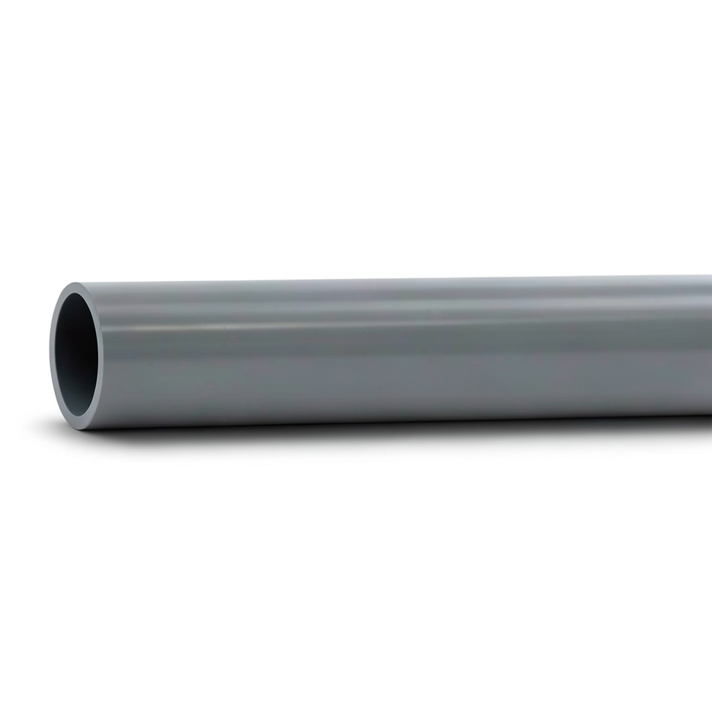 مواسير UPVC مقاس 160 مم ضغط 16 بار لون رمادي