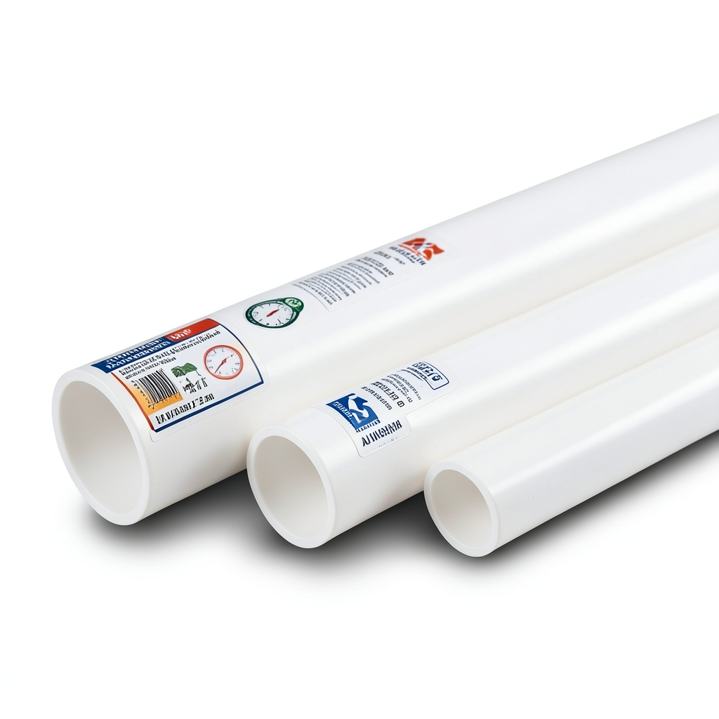 مواسير UPVC ضغط اسمي 17.2 بار مقاس 3 إنش سمك 5.23 مم لون أبيض | بلاستيك الوطنية