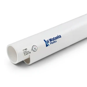 UPVC Pipes 1¼ Inch Size 17.2 Bar Pressure 2.49 mm Thickness White | Al Watania Plastics