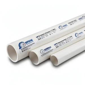 UPVC Pipes Nominal Pressure 17.2 Bar Size 2 inch Thickness 3.56 mm White | Al Watania Plastics