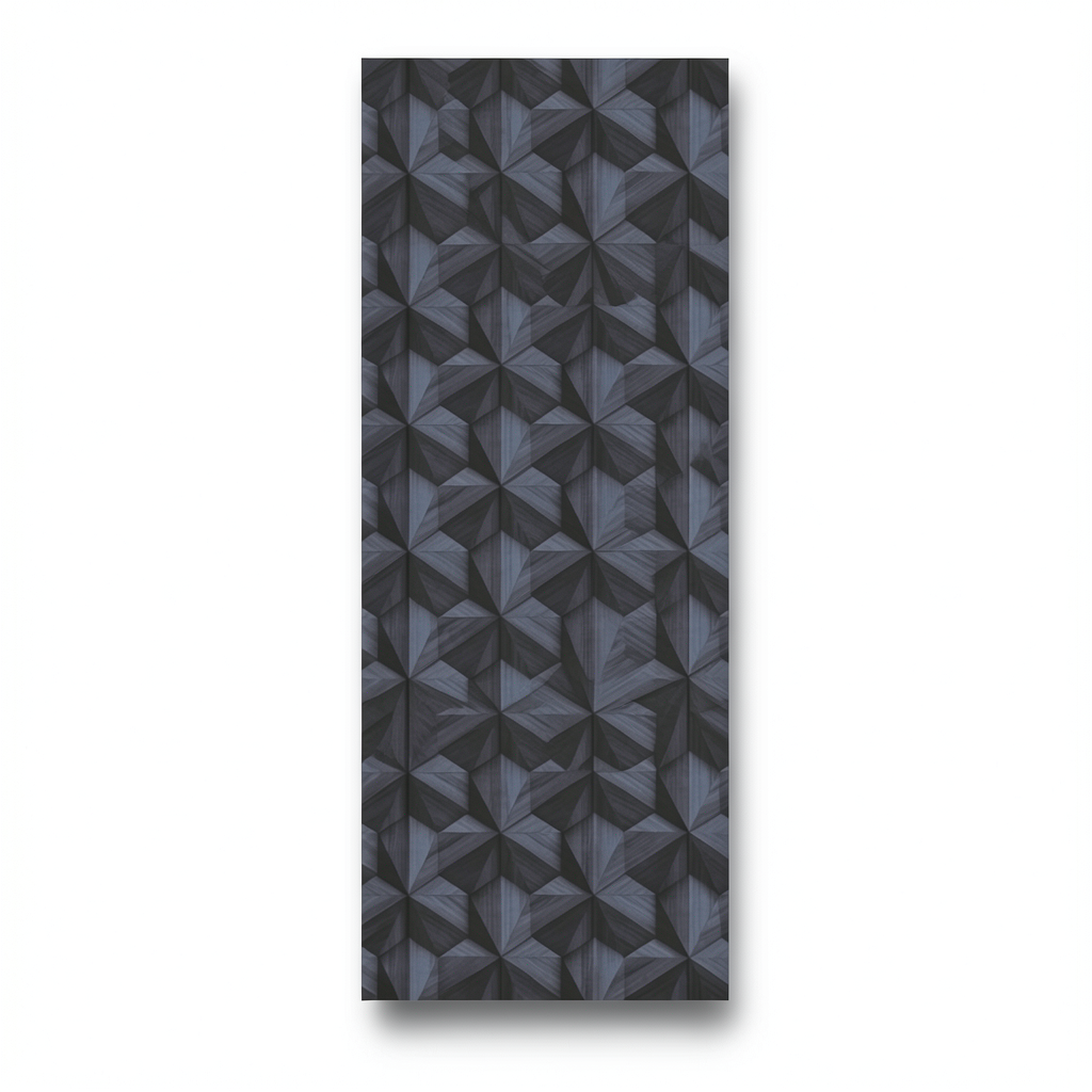 Dutch Geometric Wall Decoration 10m x 0.53m, Dark Grey