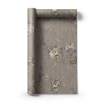 ورق حائط ايطالي تصميم ورود، لون بيج غامق، مقاس 10 م×1.06 م، موديل 81655