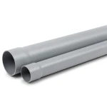 أنابيب بلاستيك UPVC كلاس 5 ضغط PN 16 بار مقاس 25 مم سمك 2.3 مم لون رمادي