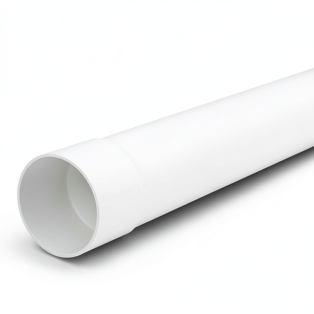 UPVC Plastic Pipe Class 3 Size 50 mm Thickness 1.9 mm White Color