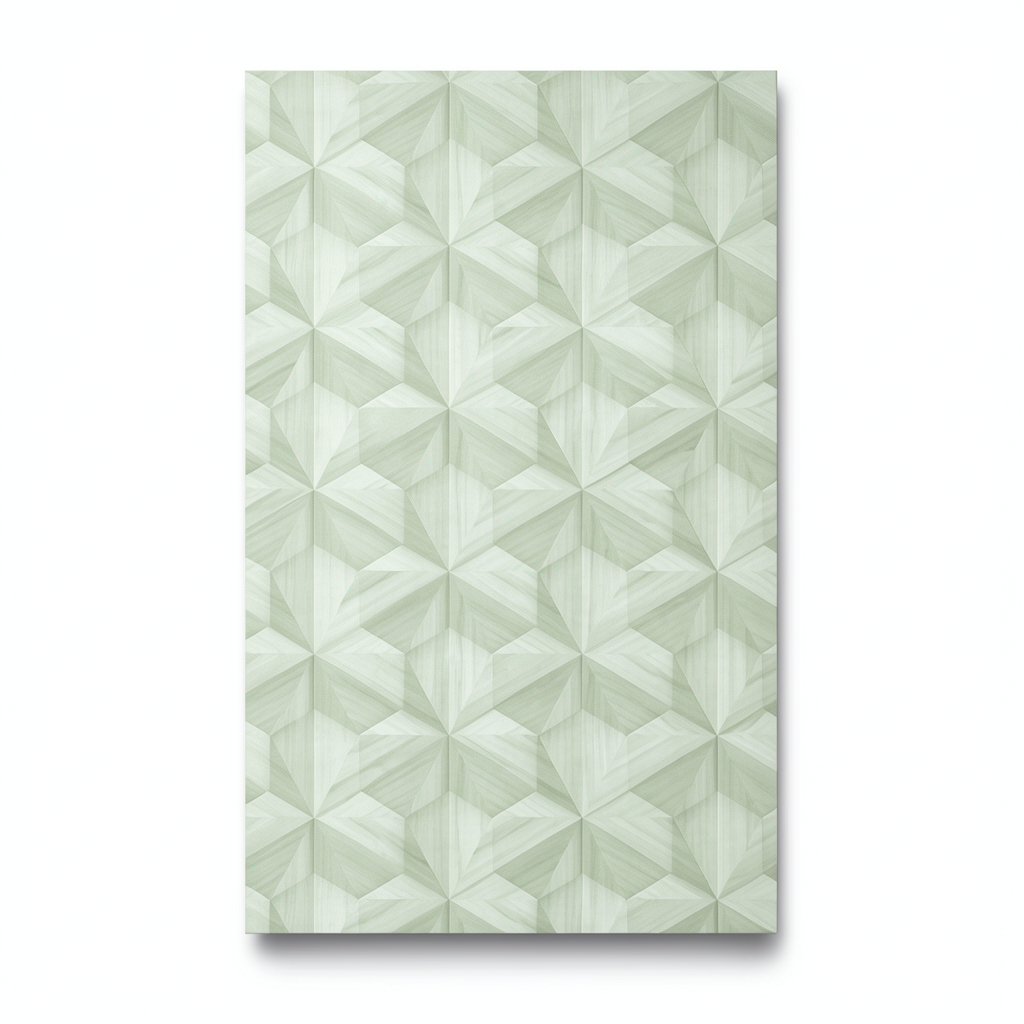 Dutch Geometric Wall Covering Pale Green, 10m x 0.53m, Model 218413