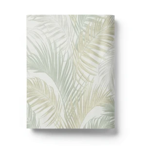 Leaf-patterned Wall Covering Pale Green 10m x 0.53m, Model 33315