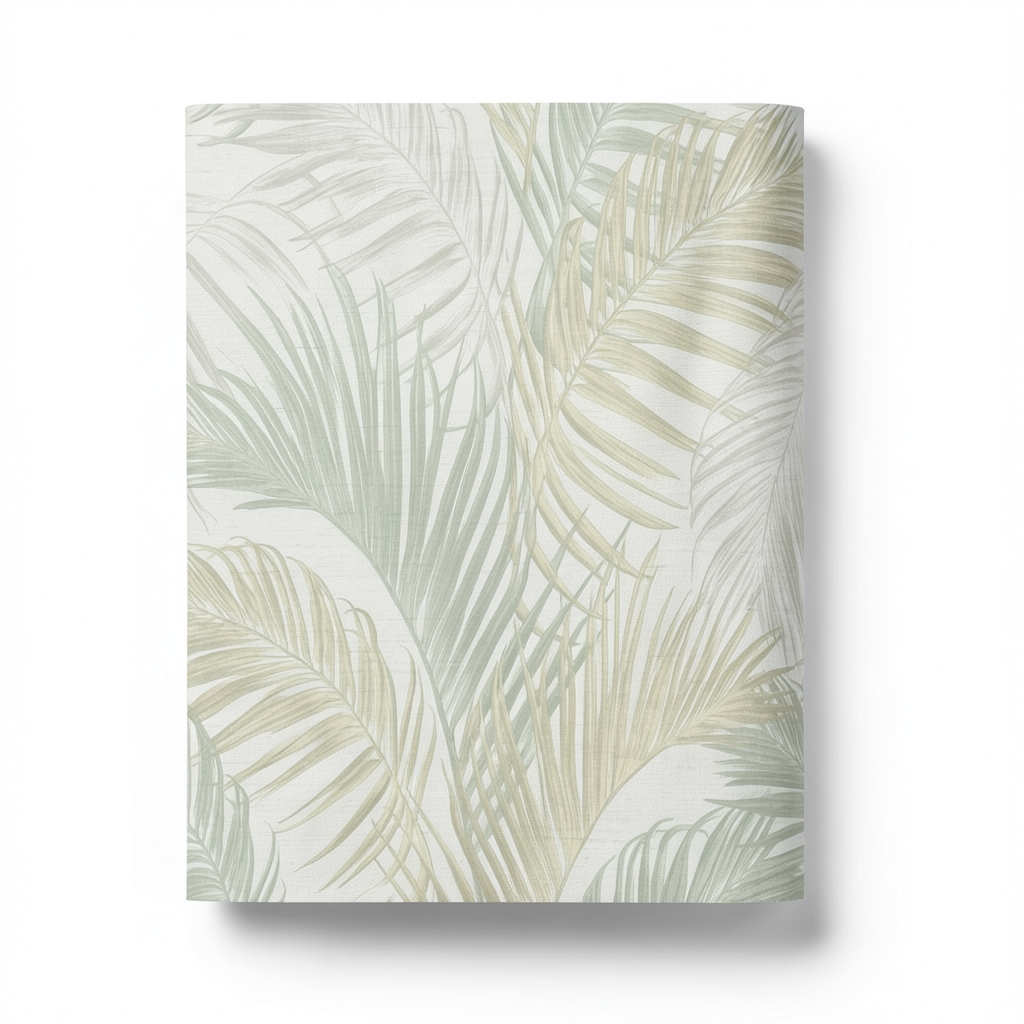Leaf-patterned Wall Covering Pale Green 10m x 0.53m, Model 33315