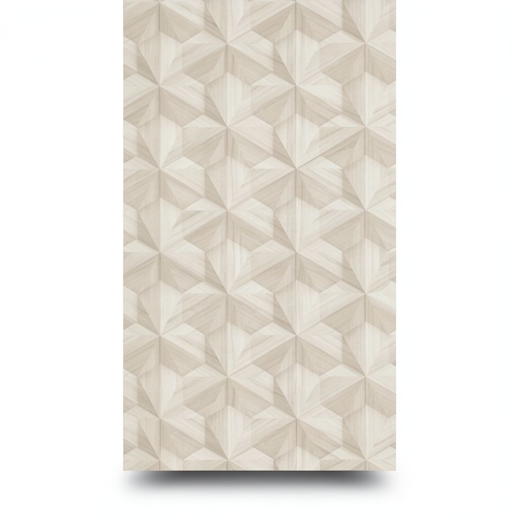 Dutch Geometric Wallpaper 10m x 0.53m, Beige Color