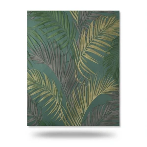 Wall Decoration Leaf-Patterned Design 10m x 0.53m Green, Model 33317