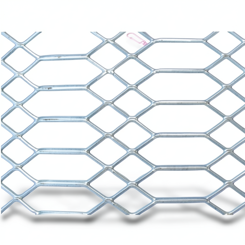 Hot Rolled Flattened Expanded Metal 3.8 mm Thickness, 1.22 M Width, 7 M Length, Jawhara Design