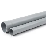 مواسير بلاستيك UPVC كلاس 5 ضغط 16 بار مقاس 140 مم سماكة 11 مم لون رمادي