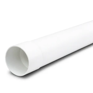 UPVC Plastic Pipe Class 3 Size 75 mm Thickness 2.7 mm White Color