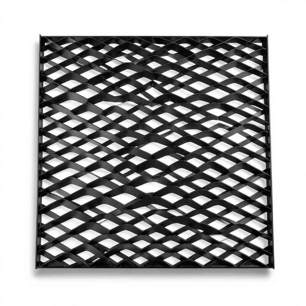 Hot Rolled Black Steel Expanded Metal Mesh Thickness 1.8 mm Width 1.22 m Length 6 m