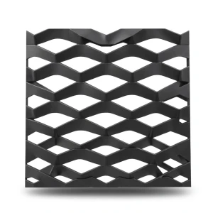 Hot Rolled Black Steel Expanded Metal Mesh Thickness 2 mm Width 1.22 m Length 1 m