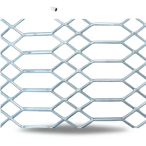 Hot Rolled Expanded Metal Mesh Jawhara Shape 4.8 mm Thick 1.22 M Width 6 M Length