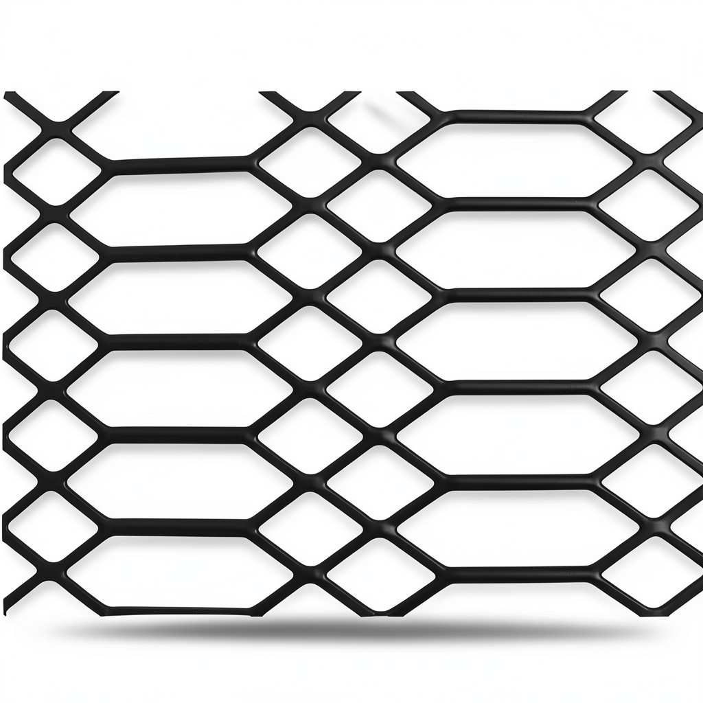Hot Rolled Expanded Metal Mesh Jawhara Thickness 3.8 mm Size 2.44×2 m