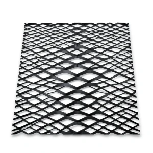 Hot Rolled Black Steel Expanded Metal Mesh Thickness 2 mm Width 1.22 m Length 6 m