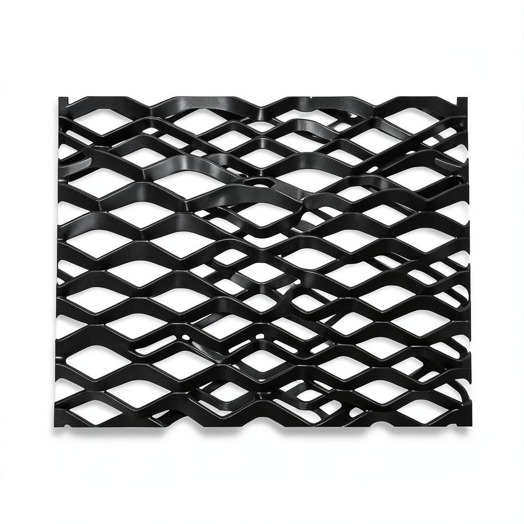Hot Rolled Black Steel Expanded Metal Mesh 2.3 mm Thickness 1.22x4 m