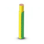 كابل نحاس THHN/THWN قطر 5.9 مم معزول PVC 105° 600 فولت 500 قدم أصفر مع أخضر | شركة الفنار
