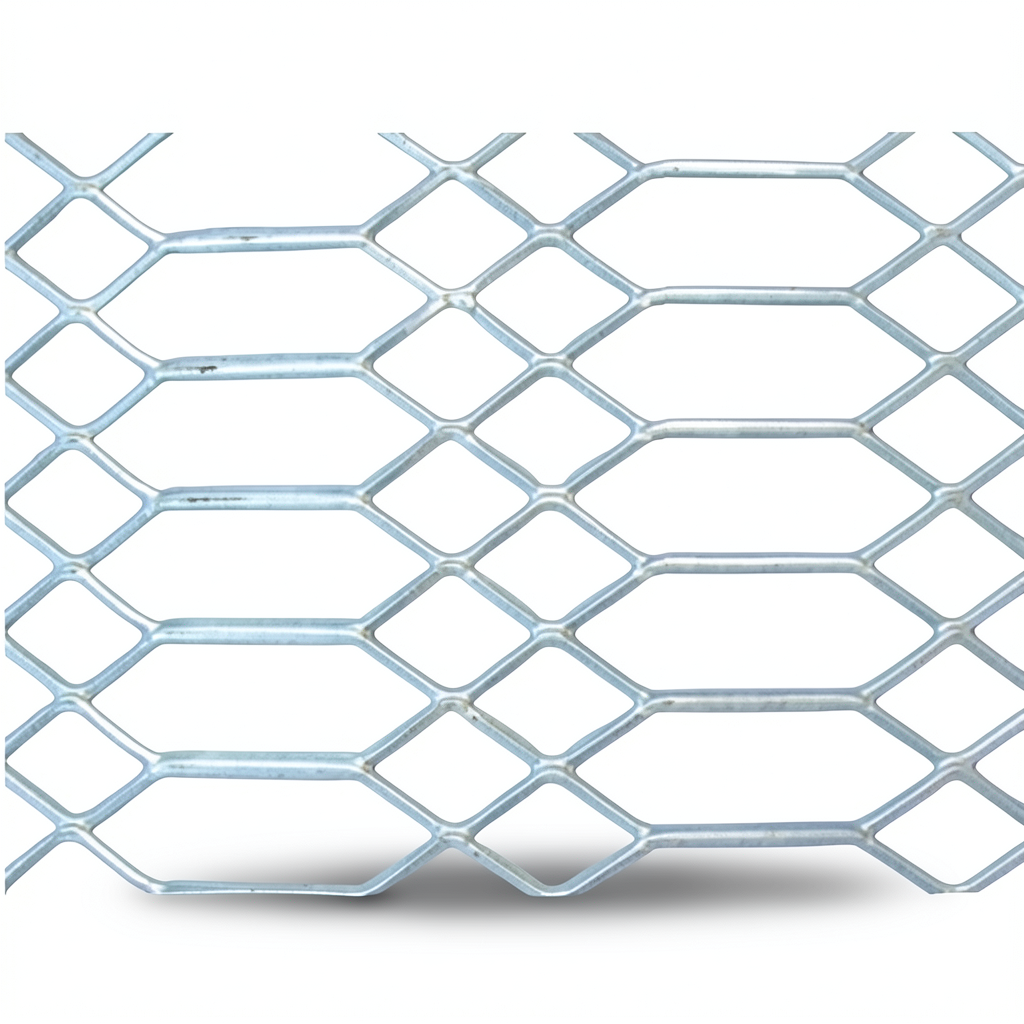 Hot Rolled Flattened Expanded Metal 3.8 mm Thickness 1.22 M Width 3 M Length