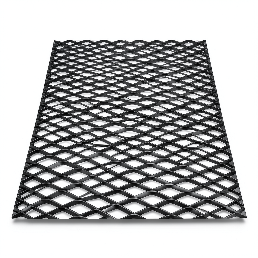 Hot Rolled Black Steel Expanded Metal Mesh Thickness 2.3 mm Width 1.22 m Length 3 m