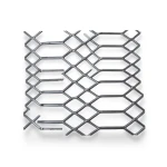 سلك شبك بقلاوة ممدد حديد مدرفل على الساخن تخانة 3.8 مم، 1.22x5 متر، تصميم جوهرة