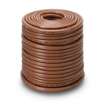 كابل نحاس THHN/THWN معزول PVC 105 درجة مئوية مقاس 13.3 مم² قطر 6.4 مم 600 فولت طول 500 قدم بني | شركة الفنار