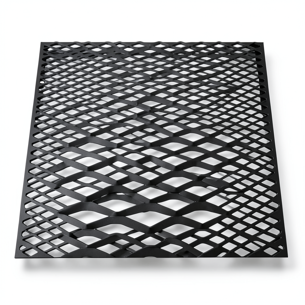 Hot Rolled Black Steel Expanded Metal Mesh Thickness 2.7 mm Width 1.22 m Length 3 m